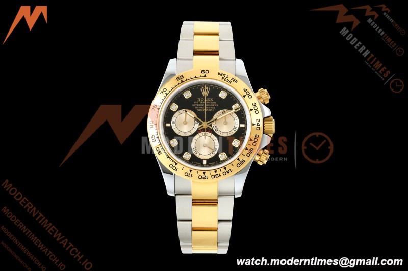 Rolex - Daytona 126503 40mm Gain Weight YG/SS Blk/Gold/Dia QF V6 SH4131 | 롤렉스 - 데이토나 126503 40mm 게인 웨이트 YG/SS 블랙/골드/다이아 QF V6 SH4131