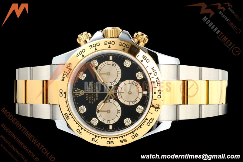 Rolex - Daytona 126503 40mm Gain Weight YG/SS Blk/Gold/Dia QF V6 SH4131 | 롤렉스 - 데이토나 126503 40mm 게인 웨이트 YG/SS 블랙/골드/다이아 QF V6 SH4131