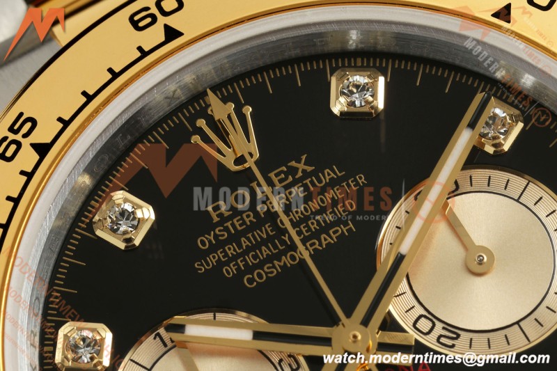 Rolex - Daytona 126503 40mm Gain Weight YG/SS Blk/Gold/Dia QF V6 SH4131 | 롤렉스 - 데이토나 126503 40mm 게인 웨이트 YG/SS 블랙/골드/다이아 QF V6 SH4131