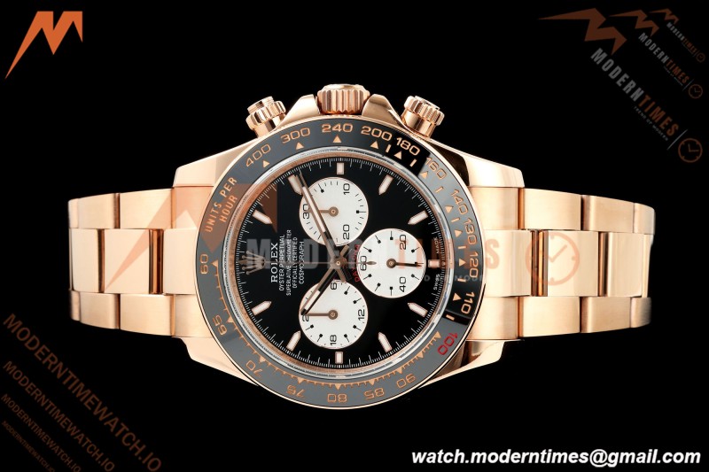 Rolex - Daytona 126525LN Le Mans 40mm 904L Gain Weight RG/RG Blk/Wht/Stk QF V9 SH4132