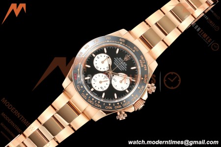 Rolex - Daytona 126525LN Le Mans 40mm 904L Gain Weight RG/RG Blk/Wht/Stk QF V9 SH4132