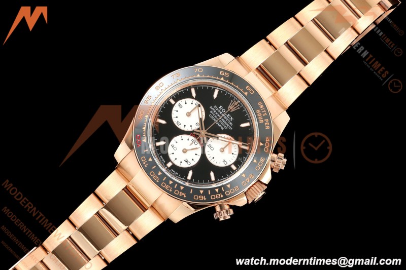 Rolex - Daytona 126525LN Le Mans 40mm 904L Gain Weight RG/RG Blk/Wht/Stk QF V9 SH4132