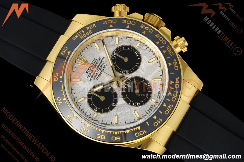 Rolex - Daytona 126518LN 40mm Gain Weight CER/YG/RU Grey/Blk Meteorite Dial APSF SH4131 | 롤렉스 - 데이토나 126518LN 40mm 게인 웨이트 CER/YG/RU 그레이/블랙 운석 다이얼 APSF SH4131