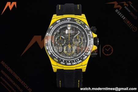 Rolex - Daytona DiW BumbleBee 40mm Yellow Carbon Fiber FC/NY Skeleton Dial DIWF DD4801