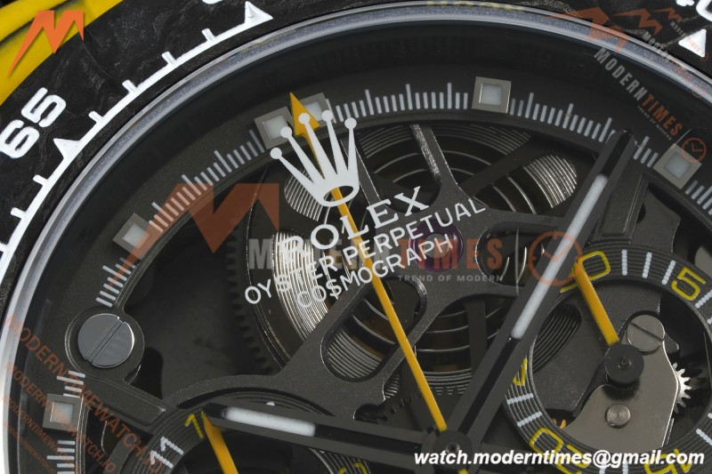 Rolex - Daytona DiW BumbleBee 40mm Yellow Carbon Fiber FC/NY Skeleton Dial DIWF DD4801