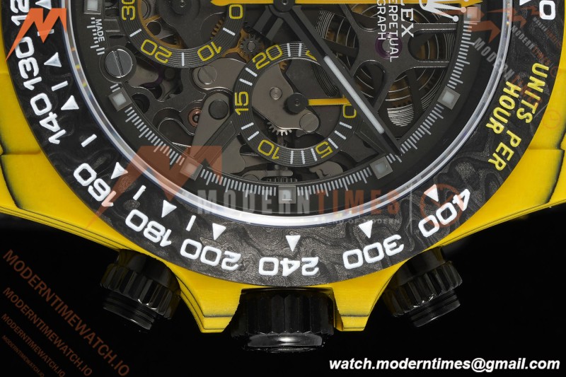 Rolex - Daytona DiW BumbleBee 40mm Yellow Carbon Fiber FC/NY Skeleton Dial DIWF DD4801