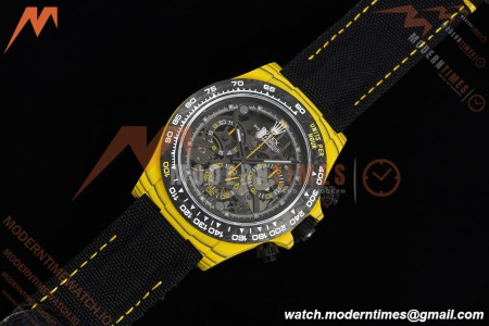 Rolex - Daytona DiW BumbleBee 40mm Yellow Carbon Fiber FC/NY Skeleton Dial DIWF DD4801
