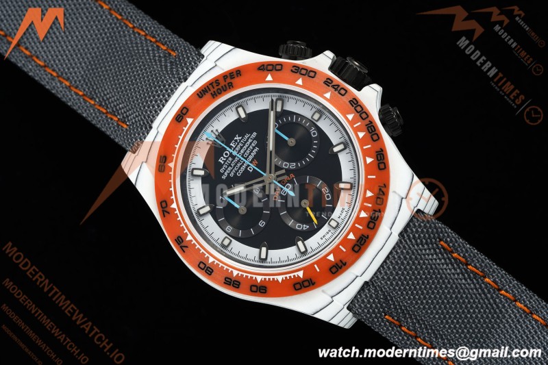 Rolex - Daytona 40mm DiW Ocellaris White Carbon Fiber FC/NY/ORN Black Dial N6F SA4130 | 롤렉스 - 데이토나 40mm DiW 오셀라리스 화이트 카본 파이버 FC/NY/ORN 블랙 다이얼 N6F SA4130