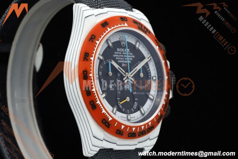 Rolex - Daytona 40mm DiW Ocellaris White Carbon Fiber FC/NY/ORN Black Dial N6F SA4130 | 롤렉스 - 데이토나 40mm DiW 오셀라리스 화이트 카본 파이버 FC/NY/ORN 블랙 다이얼 N6F SA4130