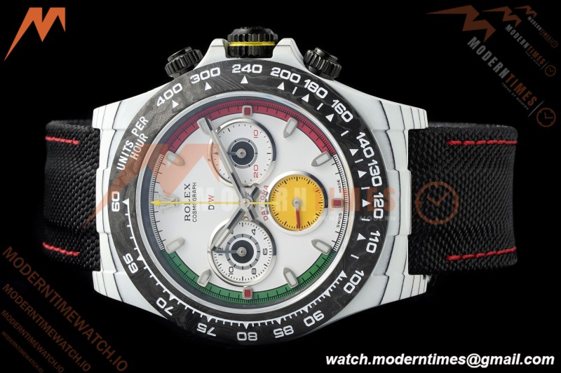 Rolex - Daytona 40mm DiW Ferrari White Carbon Fiber FC/NY White Dial Sonic SA4130