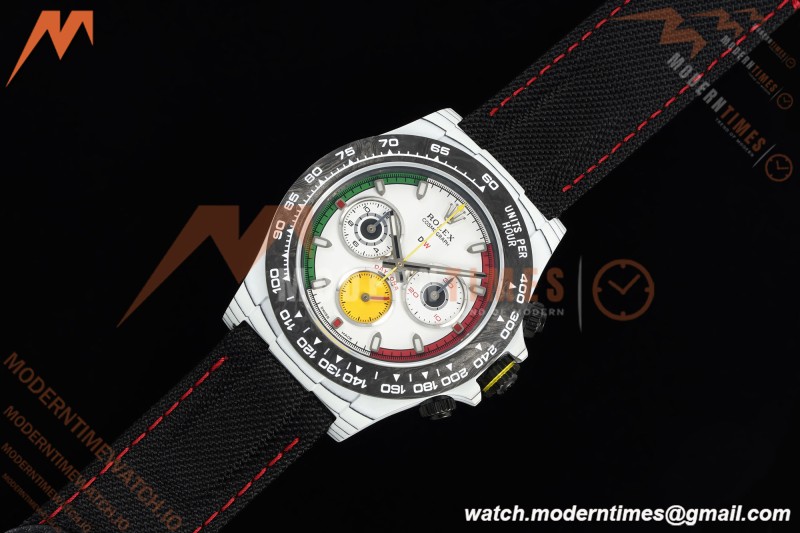 Rolex - Daytona 40mm DiW Ferrari White Carbon Fiber FC/NY White Dial Sonic SA4130