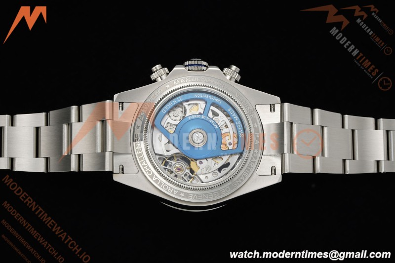 Rolex - Daytona Artisans De Genève "Arolla" SS/SS Diamond Blue Crystal Skeleton Dial ADGF SA4130