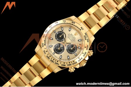 Rolex - Daytona 116508 40mm 904L YG/YG Gold/Blk/Stk ARF DD4131