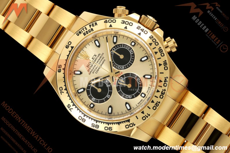 Rolex - Daytona 116508 40mm 904L YG/YG Gold/Blk/Stk ARF DD4131 | 롤렉스 - 데이토나 116508 40mm 904L YG/YG 골드/블랙/실버 ARF DD4131