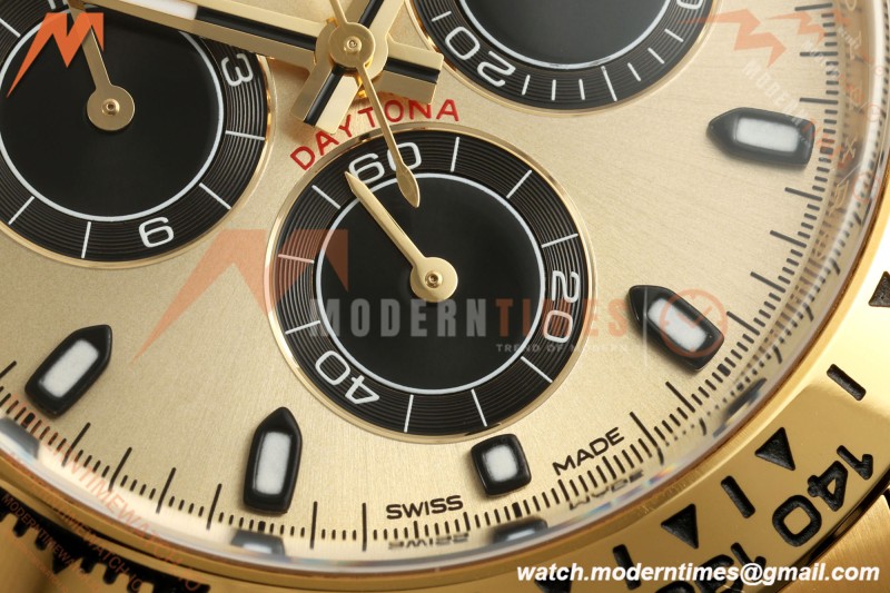 Rolex - Daytona 116508 40mm 904L YG/YG Gold/Blk/Stk ARF DD4131 | 롤렉스 - 데이토나 116508 40mm 904L YG/YG 골드/블랙/실버 ARF DD4131
