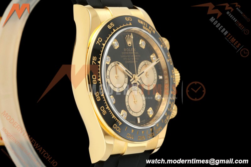Rolex - Daytona 126518 40mm 904L Ceramic YG/RU Blk/Gold/Dia Clean SH4131