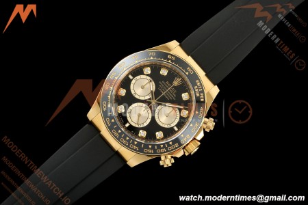 Rolex - Daytona 126518 40mm 904L Ceramic YG/RU Blk/Gold/Dia ARF DD4131
