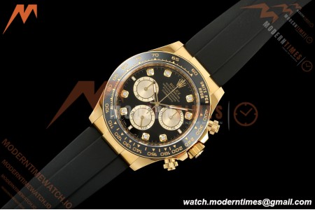 Rolex - Daytona 126518 40mm 904L Ceramic YG/RU Blk/Gold/Dia ARF DD4131