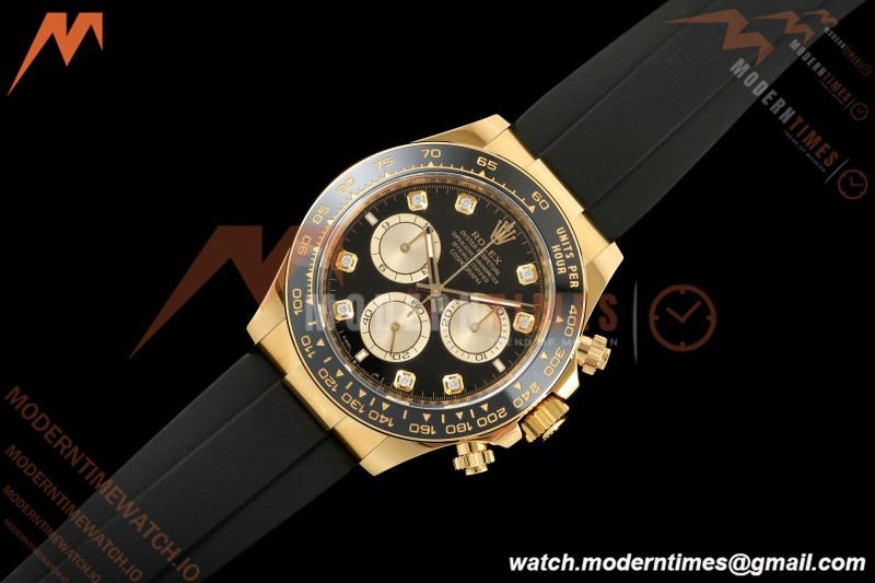 Rolex - Daytona 126518 40mm 904L Ceramic YG/RU Blk/Gold/Dia Clean SH4131