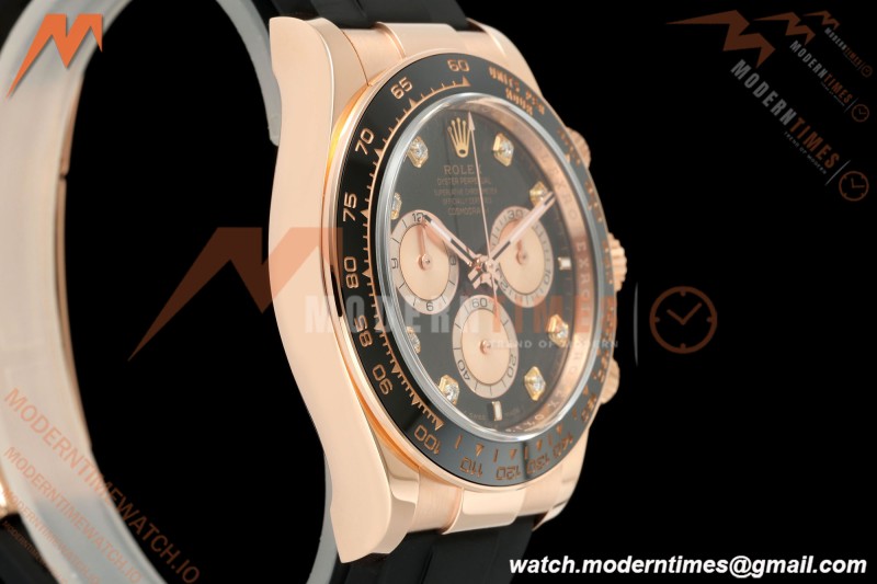 Rolex - Daytona 126515LN 40mm 904L Ceramic RG/RU Black/Dia ARF DD4131