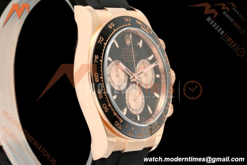 Rolex - Daytona 126515LN 40mm 904L Ceramic RG/RU Black/Stk ARF DD4131
