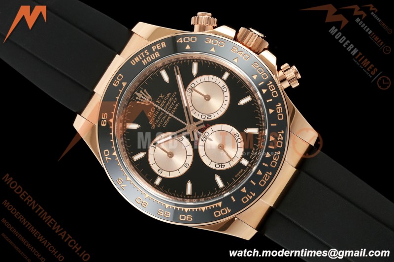 Rolex - Daytona 126515LN 40mm 904L Ceramic RG/RU Black/Stk ARF DD4131