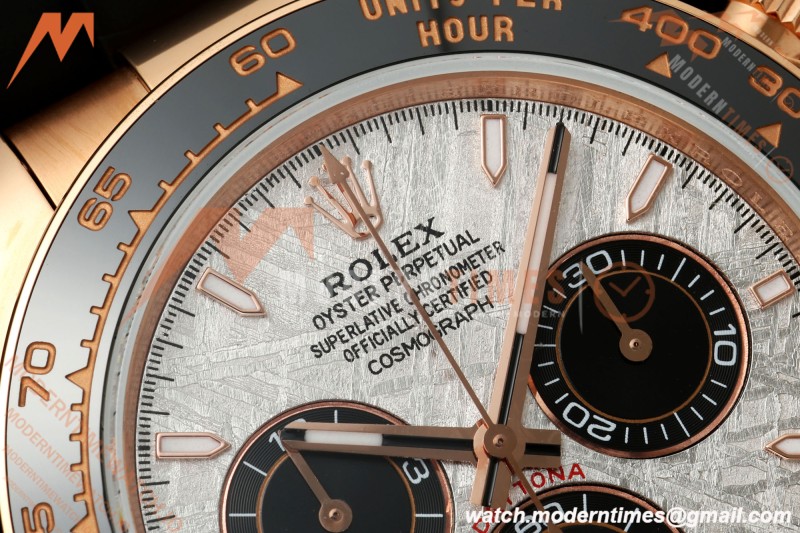 Rolex - Daytona 126515LN 40mm Gain Weight CER/RG/RU Grey/Blk/Stk Meteorite Dial 3CF DD4131