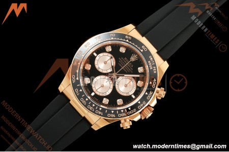 Rolex - Daytona 126515LN 40mm Gain Weight 904L Ceramic RG/RU Blk/Gold/Dia THBF SH4131