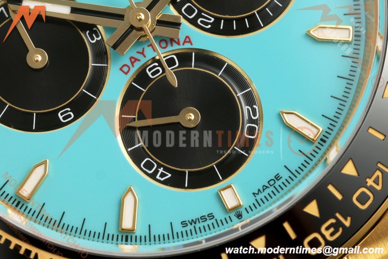 Rolex - Daytona 126518LN 40mm Gain Weight 904L Ceramic YG/RU Blu/Blk Turquoise Dial THBF SH4131 | 롤렉스 - 데이토나 126518LN 40mm 게인 웨이트 904L 세라믹 YG/RU 블루/블랙 터키석 다이얼 THBF SH4131
