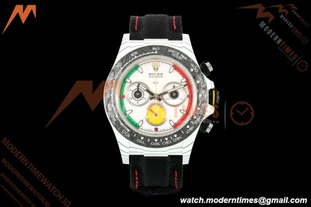 Rolex - Daytona 40mm DiW Ferrari Edition White Carbon Fiber FC/NY Red/Grn/Yelw White Dial DIWF DD4801