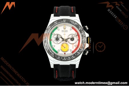 Rolex - Daytona 40mm DiW Ferrari Edition White Carbon Fiber FC/NY Red/Grn/Yelw White Dial DIWF DD4801