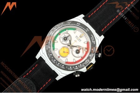Rolex - Daytona 40mm DiW Ferrari Edition White Carbon Fiber FC/NY Red/Grn/Yelw White Dial DIWF DD4801