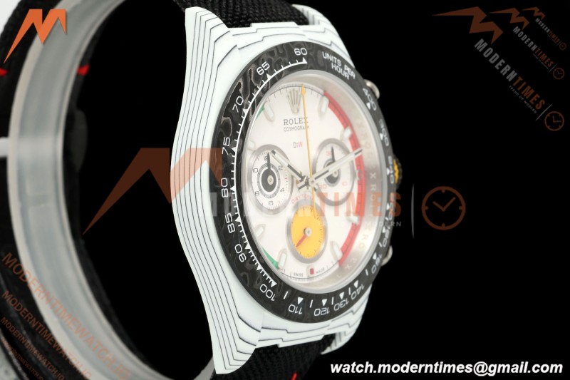 Rolex - Daytona 40mm DiW Ferrari Edition White Carbon Fiber FC/NY Red/Grn/Yelw White Dial DIWF DD4801