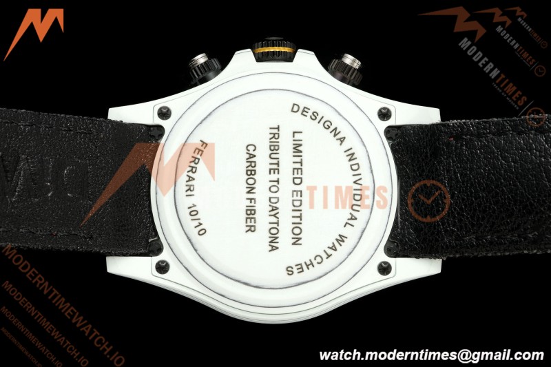 Rolex - Daytona 40mm DiW Ferrari Edition White Carbon Fiber FC/NY Red/Grn/Yelw White Dial DIWF DD4801