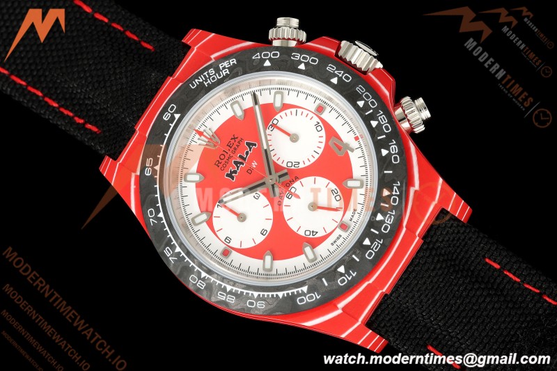 Rolex - Daytona 40mm DiW x KAKHA KALADZE Red Carbon Fiber FC/NY Red Dial DIWF DD4801 | 롤렉스 - 데이토나 40mm DiW x 카카 칼라제 레드 카본 파이버 FC/NY 레드 다이얼 DIWF DD4801
