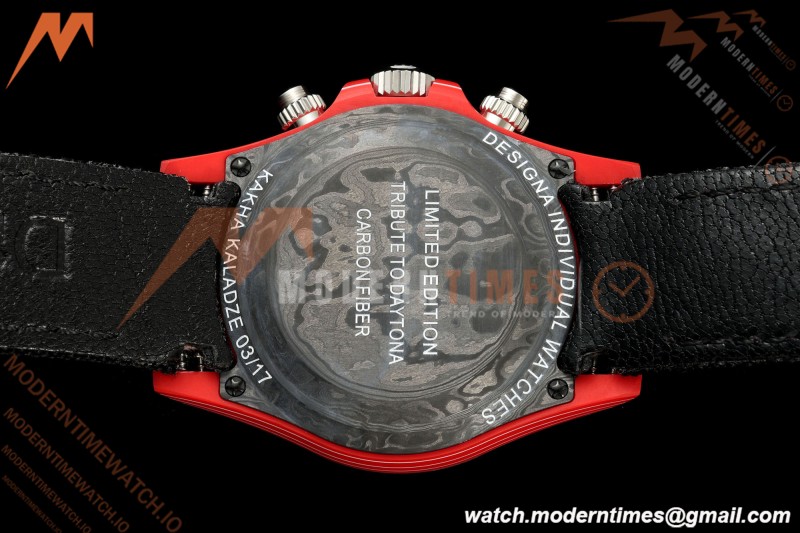 Rolex - Daytona 40mm DiW x KAKHA KALADZE Red Carbon Fiber FC/NY Red Dial DIWF DD4801 | 롤렉스 - 데이토나 40mm DiW x 카카 칼라제 레드 카본 파이버 FC/NY 레드 다이얼 DIWF DD4801