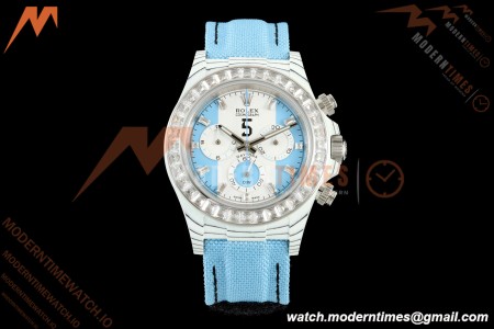 Rolex - Daytona 40mm DiW Leandro Paredes White Carbon Fiber FC/DIA/NY Baby Blue Dial DIWF DD4801