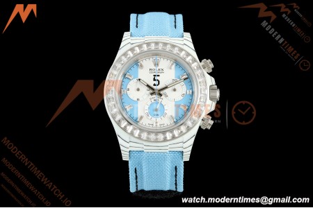 Rolex - Daytona 40mm DiW Leandro Paredes White Carbon Fiber FC/DIA/NY Baby Blue Dial DIWF DD4801 | 롤렉스 - 데이토나 40mm DiW 레안드로 파레데스 화이트 카본 파이버 FC/Dia/NY 베이비 블루 다이얼 DIWF DD4801