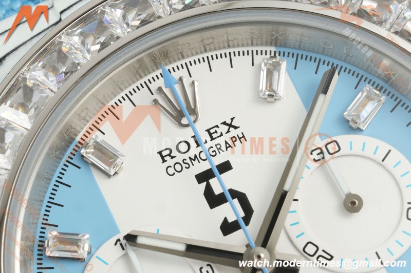 Rolex - Daytona 40mm DiW Leandro Paredes White Carbon Fiber FC/DIA/NY Baby Blue Dial DIWF DD4801