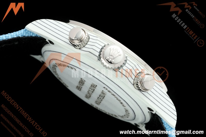 Rolex - Daytona 40mm DiW Leandro Paredes White Carbon Fiber FC/DIA/NY Baby Blue Dial DIWF DD4801