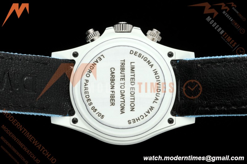 Rolex - Daytona 40mm DiW Leandro Paredes White Carbon Fiber FC/DIA/NY Baby Blue Dial DIWF DD4801