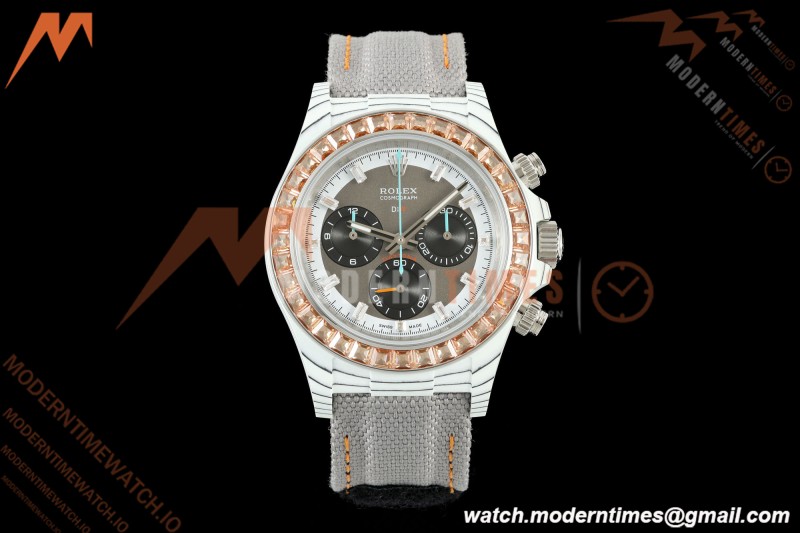 Rolex - Daytona 40mm DiW Dessert Eagle Rainbow White Carbon Fiber FC/DIA/NY Grey Dial DIWF DD4801