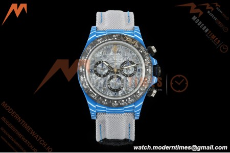 Rolex - Daytona 40mm DiW Liquid Titanium Dial Blue Carbon Fiber FC/NY Grey Arabic Dial DIWF DD4801