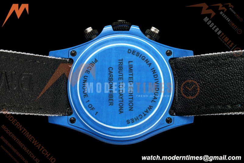 Rolex - Daytona 40mm DiW Liquid Titanium Dial Blue Carbon Fiber FC/NY Grey Arabic Dial DIWF DD4801