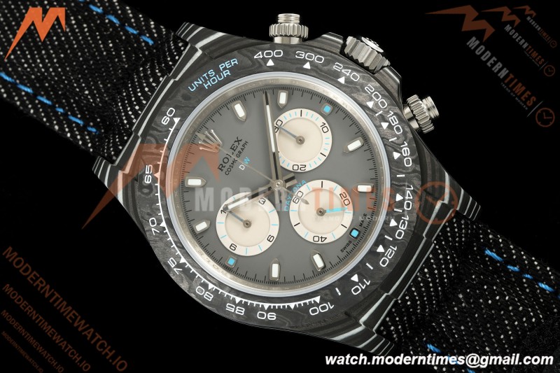 Rolex - Daytona 40mm DiW Ghost Racer Black Carbon Fiber FC/NY Grey Dial DIWF DD4801