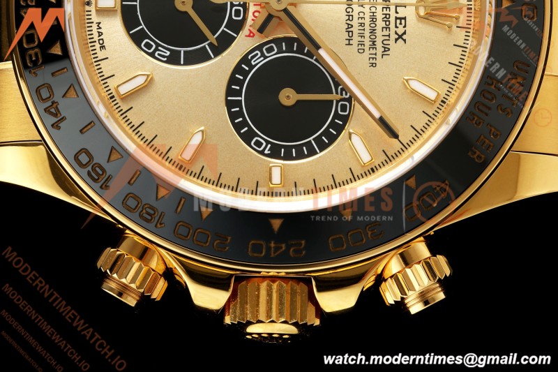 Rolex - Daytona 126518LN 40mm Gain Weight 904L Ceramic YG/RU Gold/Black TMF SH4131