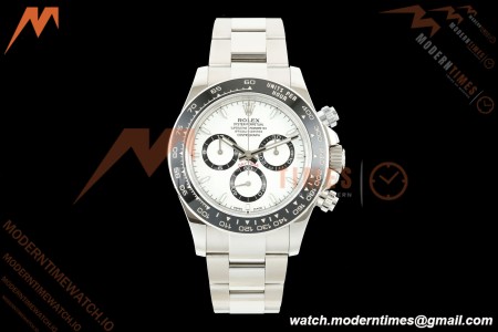 Rolex - Daytona 126500LN 40mm CER 904L SS/SS White Dial UFO UF4131 Free Sprung | 롤렉스 - 데이토나 126500LN 40mm CER 904L SS/SS 화이트 다이얼 UFO UF4131 프리 스프링