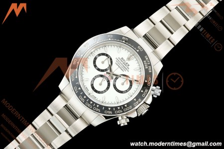 Rolex - Daytona 126500LN 40mm CER 904L SS/SS White Dial UFO UF4131 Free Sprung | 롤렉스 - 데이토나 126500LN 40mm CER 904L SS/SS 화이트 다이얼 UFO UF4131 프리 스프링
