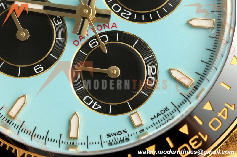 Daytona 126518LN 40mm Gain Weight CER/YG/RU Blu/Blk/Stk Turquoise Dial ARF DD4131