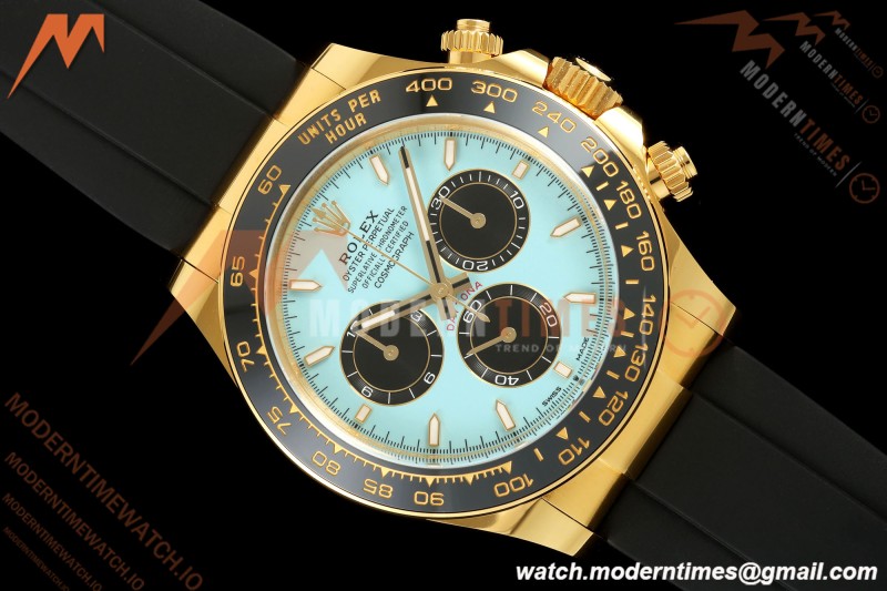 Daytona 126518LN 40mm Gain Weight CER/YG/RU Blu/Blk/Stk Turquoise Dial ARF DD4131